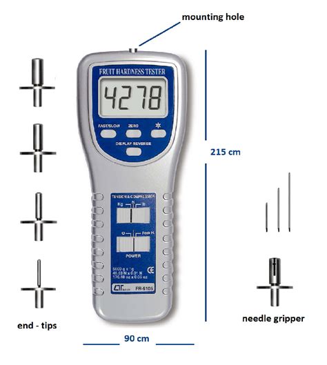 lutron fruit hardness tester|fruit penetrometer software.